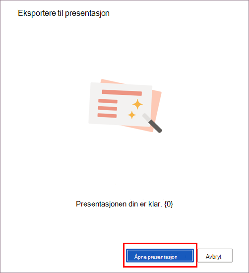 Konvertering fullført