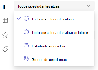 estudantes ou grupos